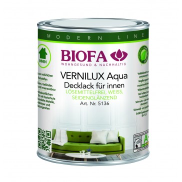 BIOFA Vernilux Aqua Decklack für innen, weiss seidenglänzend