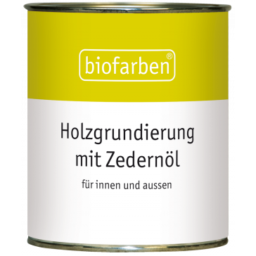 Biofarben Holzgrundierung mit Zedernöl - Vorbehandlung für unbehandeltes Holz